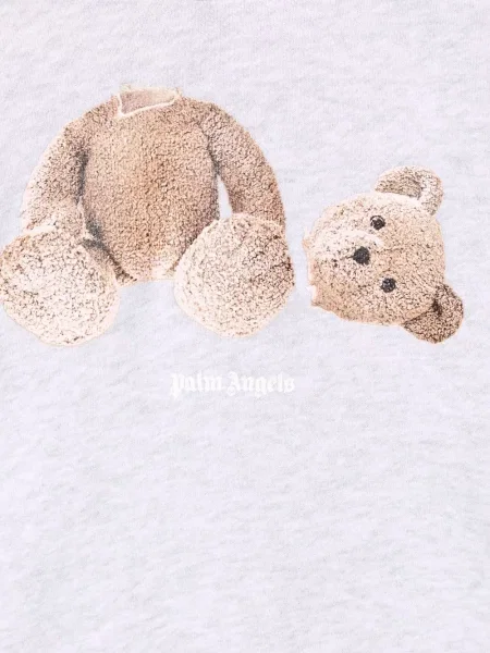 Bluza z kapturem dziecięca Palm Angels szara