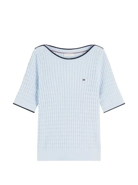 Scurt pulover Tommy Hilfiger albastru