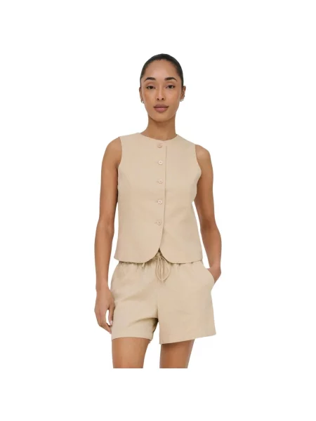 Vestă Only de in bej