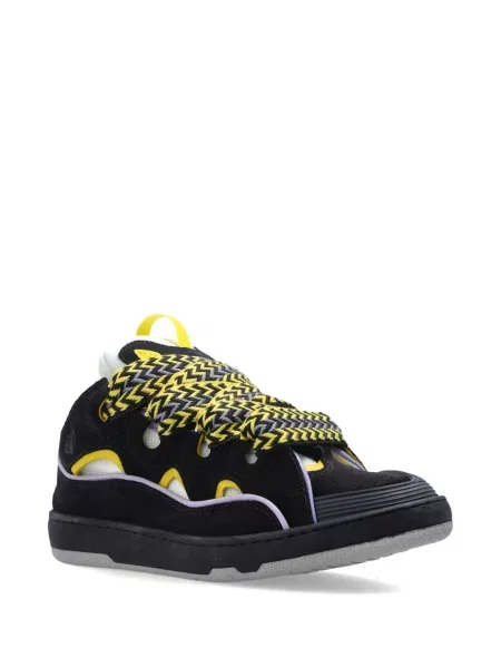 Sneakerși Lanvin din dantelă albastru