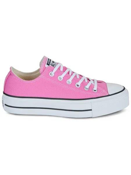 Pantofi Converse cu platformă roz