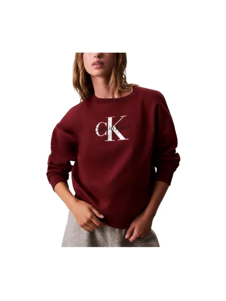 Calvin Klein Jeans Bluza Kobiety nadruk S czerwony