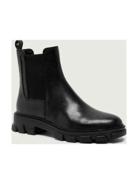 Michael Kors De piele ghete chelsea RIDLEY negru