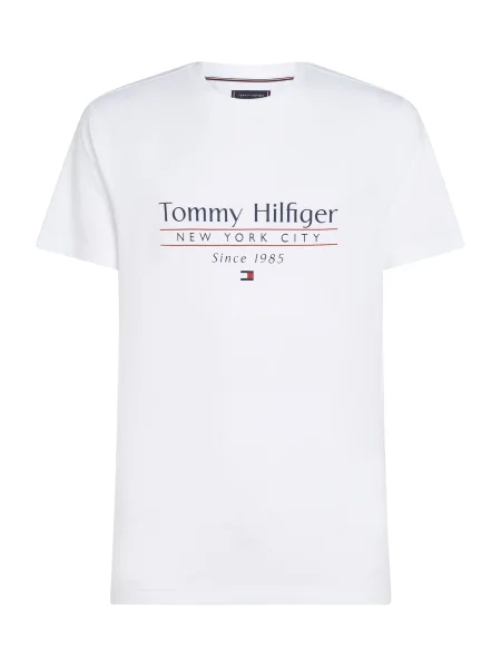 Tommy Hilfiger Tricou Center Stack alb