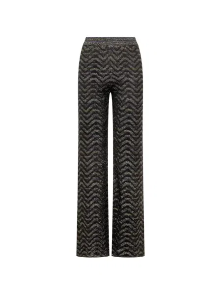 Pantaloni Missoni tricotate negru