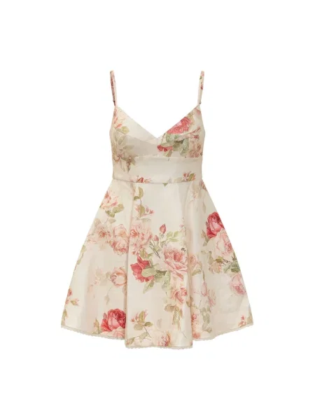 Lniana sukienka mini Zimmermann