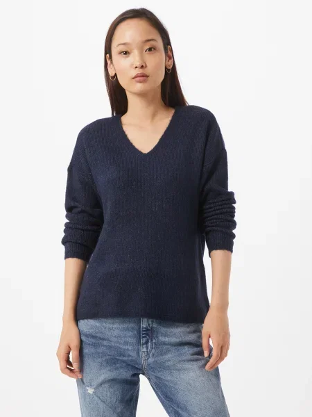VERO MODA Pulover Lefile temno modra