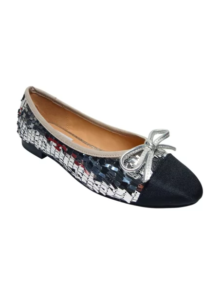 Balerinki Steve Madden z cekinami szare