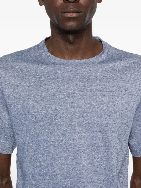 Tricou Brunello Cucinelli scurt albastru