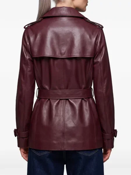 Geanta de piele Burberry roșu
