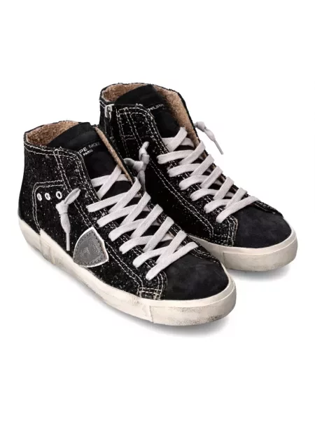 Buty do tenisa Philippe Model zamszowe do tenisa czarne