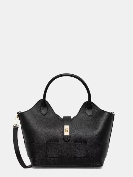 Geanta de piele Answear.lab din piele negru