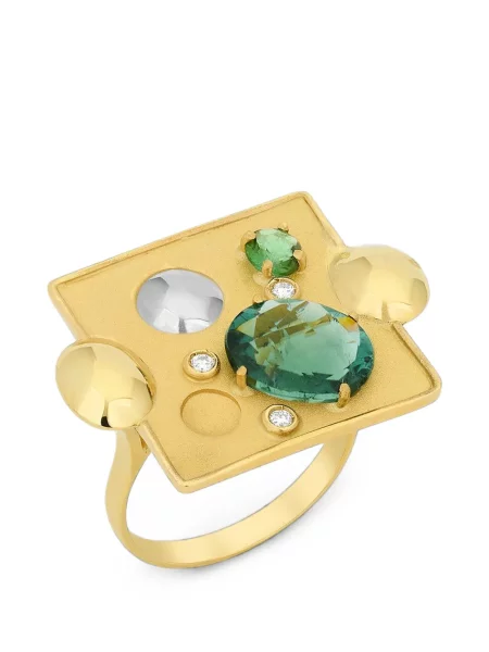 Inel Carol Kauffmann verde