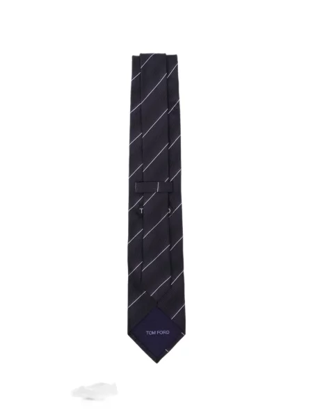 Cravată Tom Ford de mătase cu dungi violet