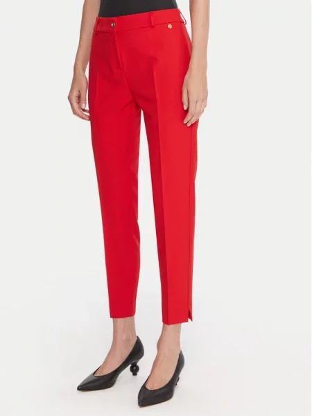 Kalhoty z materiálu Maryley červené