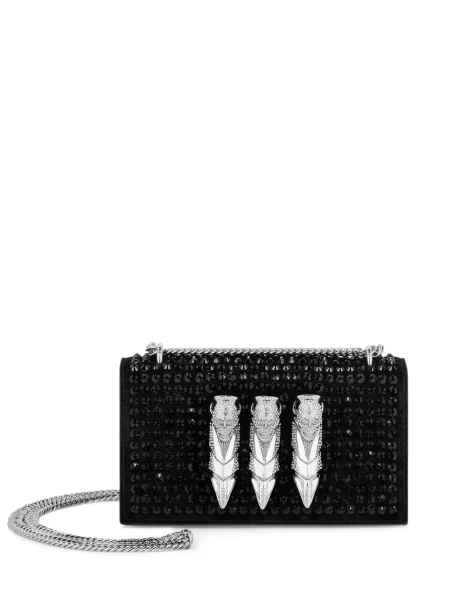 Geantă Philipp Plein de cristal negru