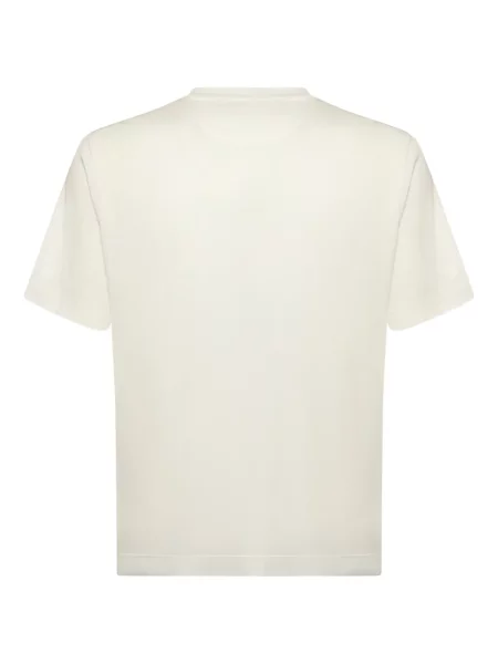 Tricou Eleventy cu decolteu rotund alb