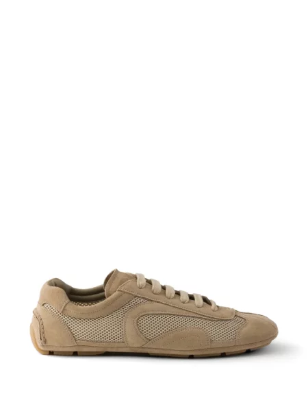 Sneakerși Prada din piele de căprioară