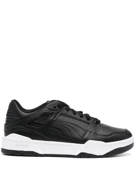 Sneakerși Puma cu șireturi din dantelă negru