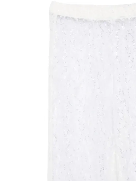 Spodnie Almaz z cekinami białe