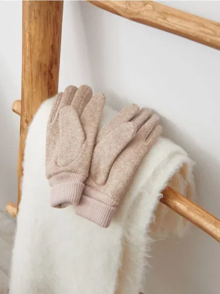 Рукавички бежевий