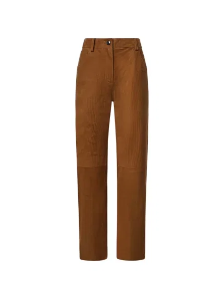 Pantaloni Magda Butrym de catifea cord maro