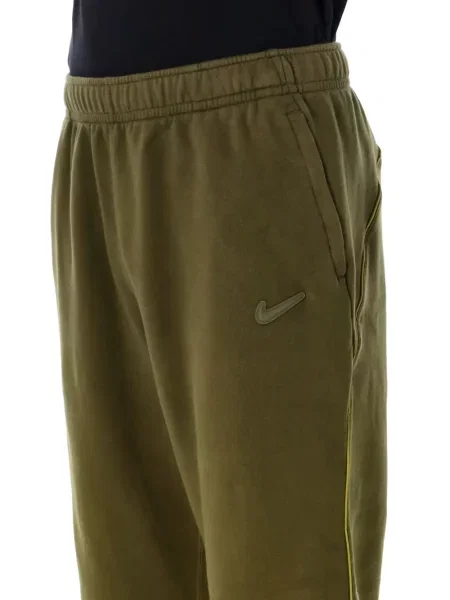 Флийс бягане панталон Nike зелено