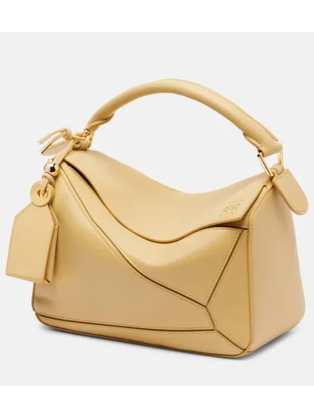 Top Loewe din piele galben