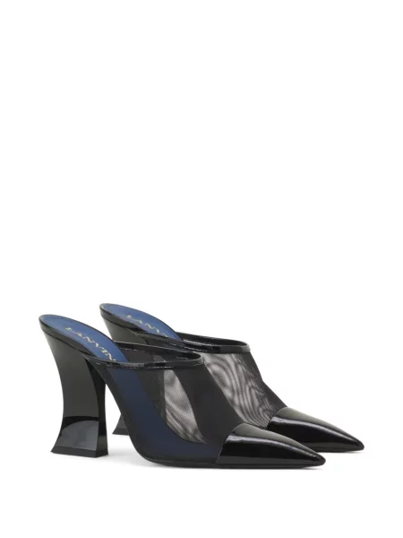 Pantofi cu toc Lanvin plasă alb