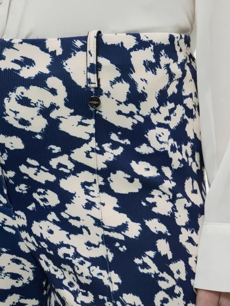 Marc Cain Nohavice krémová / indigo