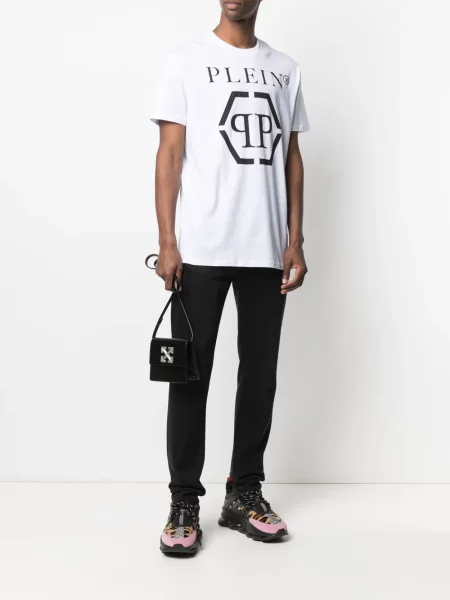 Tričko Philipp Plein s potiskem bílé