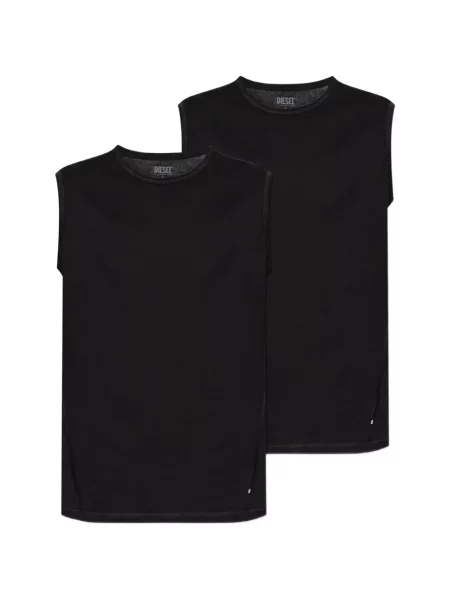 Pijamale Diesel din jerseu negru