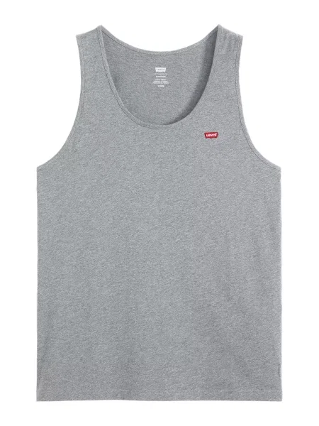 LEVI'S ® Tricou Housemark Tank Top gri deschis / sângeriu alb