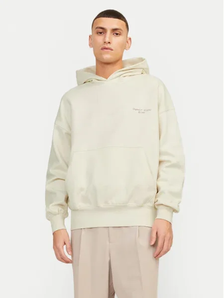 Jack&Jones Суитшърт Noho Екрю Oversize