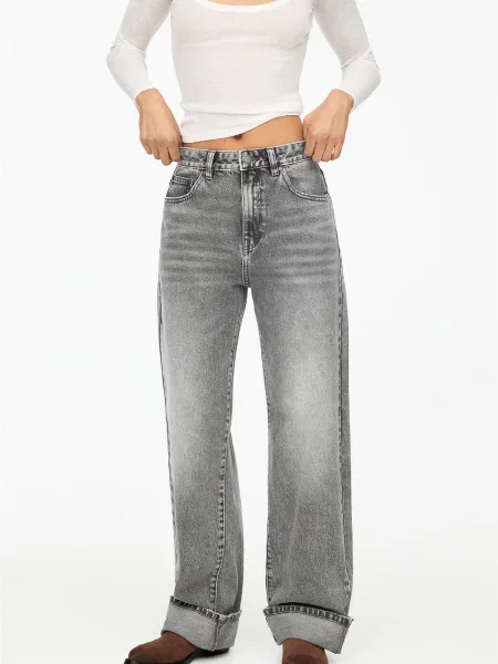 Pull&Bear Jeans denim gri