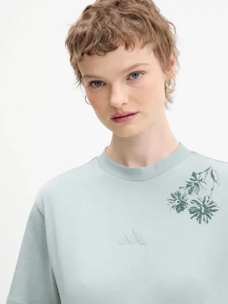 Футболка adidas зелений