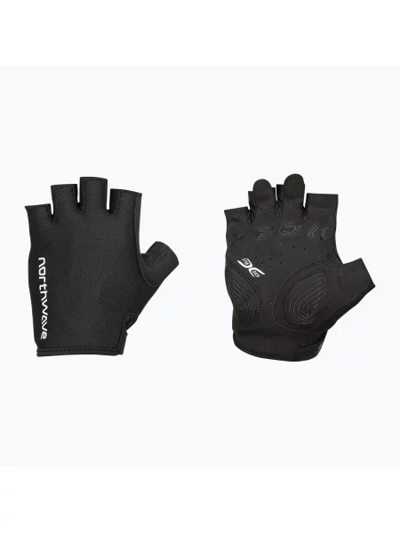 Рукавички велосипедні Northwave Active Max Short Finger black чорні