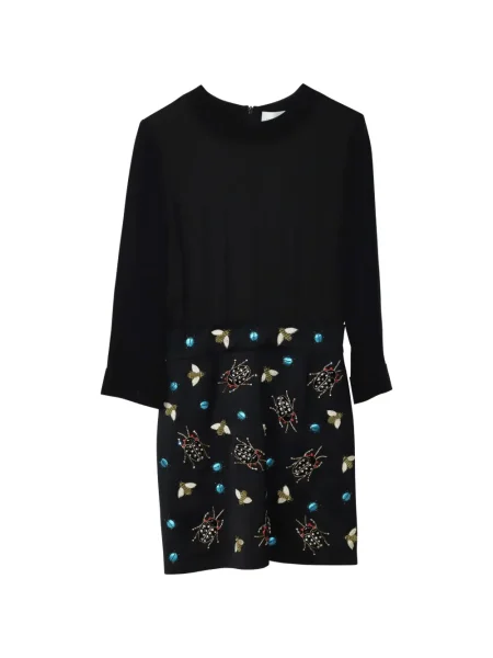 Rochie maxi Victoria Beckham până la genunchi de costum negru