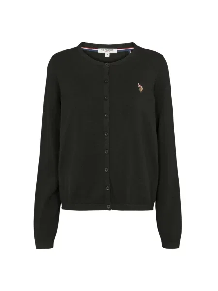 U.S. POLO ASSN. Geacă tricotată UWKimmi' negru