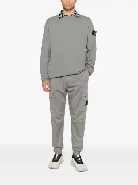 Hanorac Stone Island cu strasuri gri