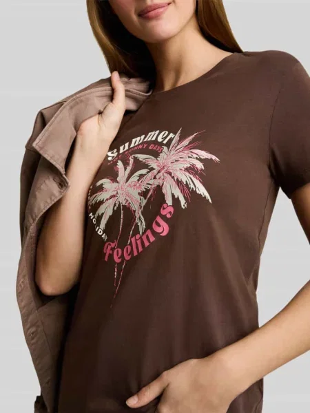 T-shirt o kroju regular fit z czystej bawełny z nadrukiem z motywem Tom Tailor Denim