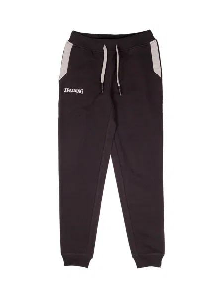 SPALDING Pantaloni sport Flow gri / negru alb