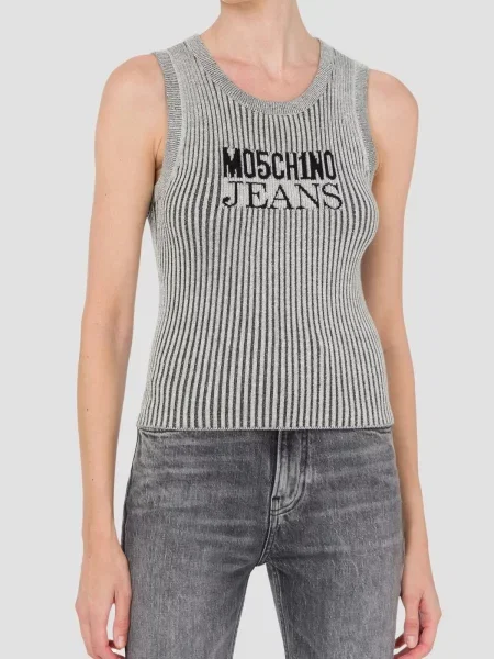 Майка Moschino сірий