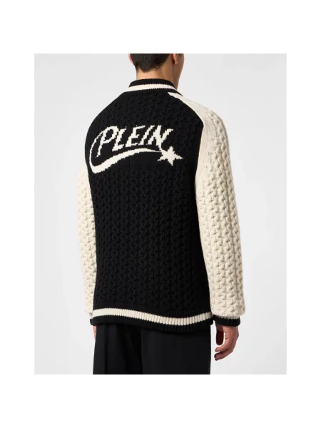 Sweter Philipp Plein wełniany czarny