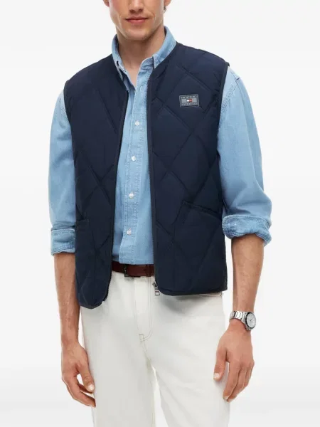 Matlasat vestă Tommy Hilfiger albastru