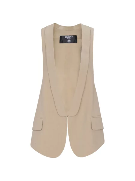 Vestă Balmain asimetrică