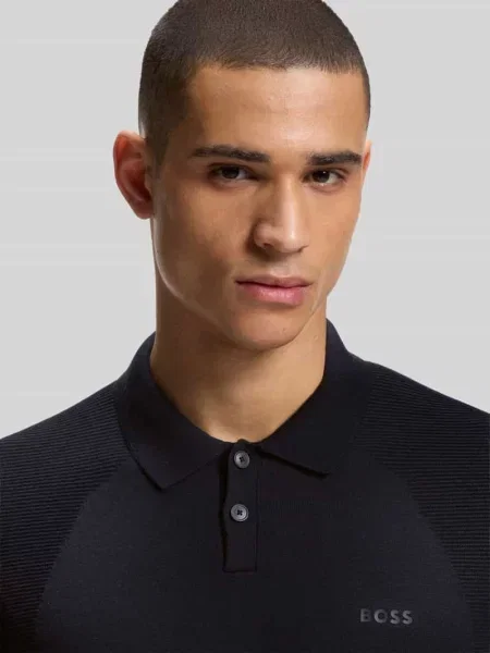 Koszulka polo z detal z logo Boss Green