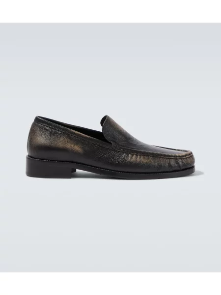 Pantofi loafer Acne Studios din piele negru
