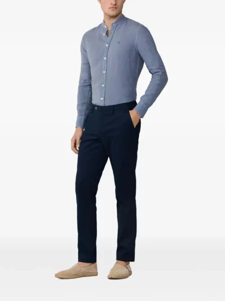 Cu centură pantaloni Hackett London albastru