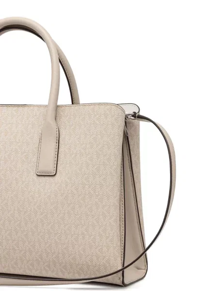 Top Michael Michael Kors din piele cu bretele cu șireturi roz